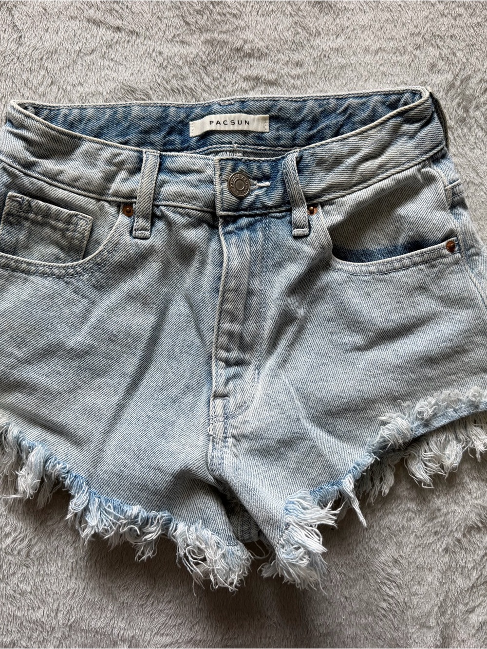 Pacsun Distressed High Rise Festival Shorts